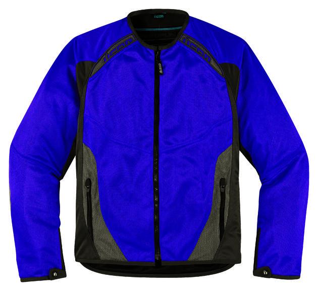 Icon anthem mesh motorcycle jacket red lg/large