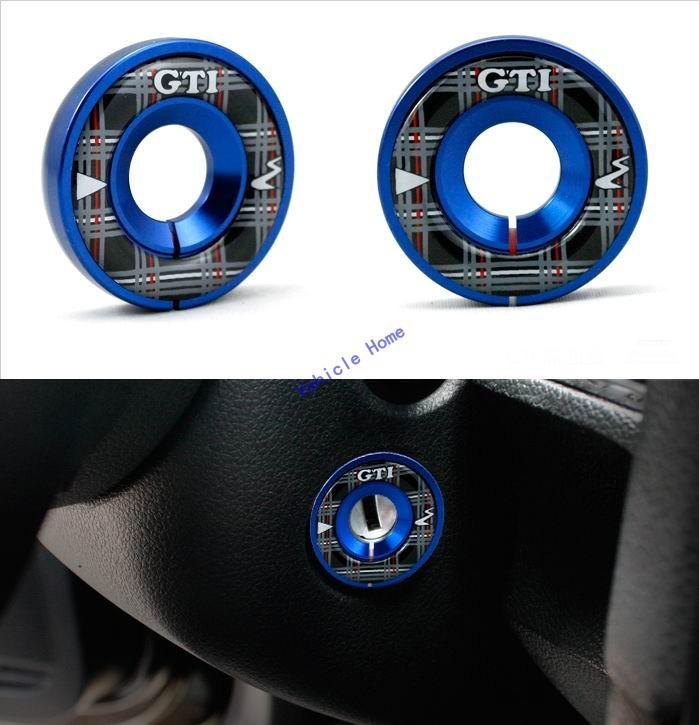 03 ignition key lock keyhole decoration ring for vw volkswagen golf tiguan jetta