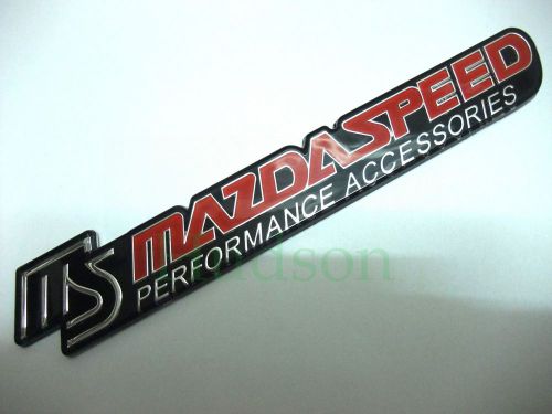 Acrylic emblem trunk badge sticker 3d logo for ms mazda speed