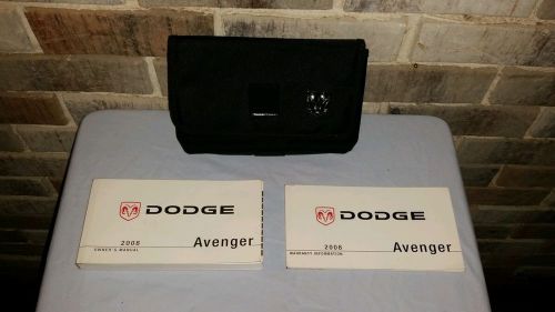 Nice original oem 2008 dodge avenger owners manual book set &amp; case