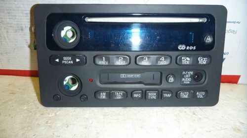 02-03 chevrolet blazer sonoma cd tape radio face plate control panel 15091317
