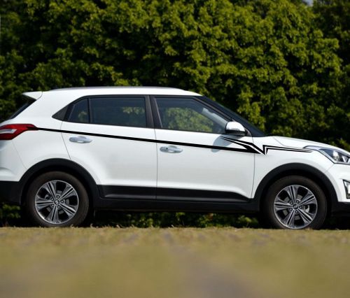 Car decal vinyl graphics side sticker body  racing stripe  for ix25 #118