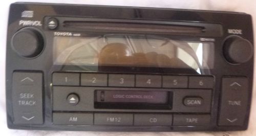 02 03 04 toyota camry 16828 radio single cd cassette control panel