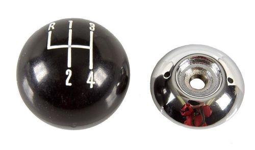 1967-1968 camaro 1968-1971 chevelle black/chrome 2pc 4 speed shift ball, 5/16"