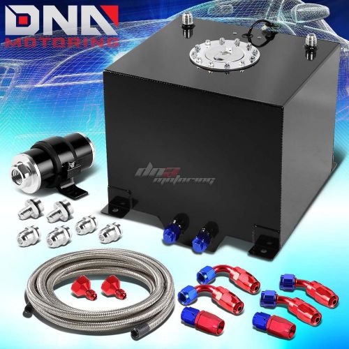 5 gallon/18.8l aluminum fuel cell tank+oil feed line+30 micron filter kit black