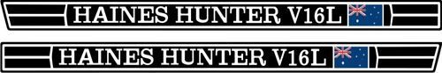 New haines hunter v16l decals ski fish boat 1200 x 85mm