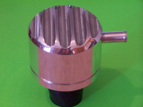 Finned aluminum pvc push-in breather, rat rod, t bucket