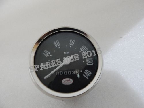 Jawa logo cz motorcycle speedometer black face speedo 140 kph km/hr new