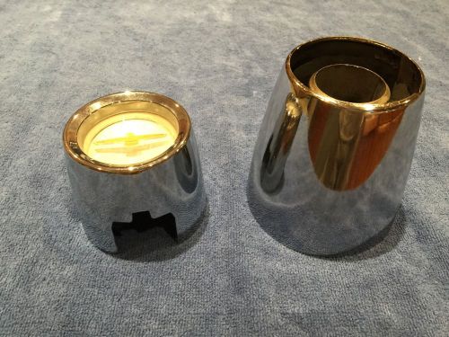 1962 ford thunderbird t-bird steering wheel horn button + housing chromed