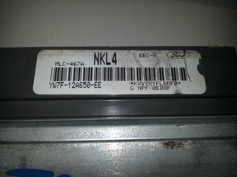 00 FORD CROWN VIC POLICE INTERCEPTOR ECM ECU ID# YW7F-12A650-EE GAURANTEED RAN, US $84.99, image 2