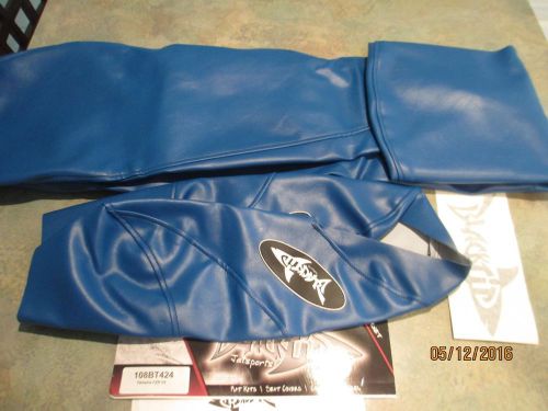 Blue yamaha seat cover fzr 2009-2010 custom fit seat cover blacktip
