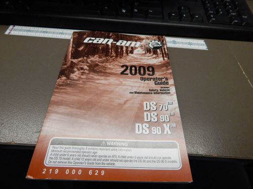 2009 can-am atv ds 70,ds 90,ds 90 x operator"s guide