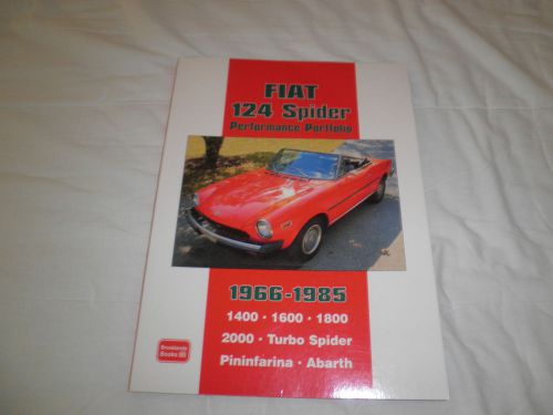 Fiat 124 spider 1966-85  performance portfolio compilation