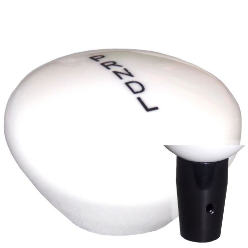 White nostalgic automatic dl threaded shift knob blk kit u.s. made