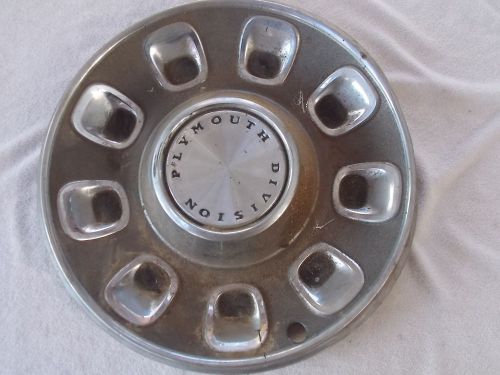 Vintage 14 in. plymouth division hubcap