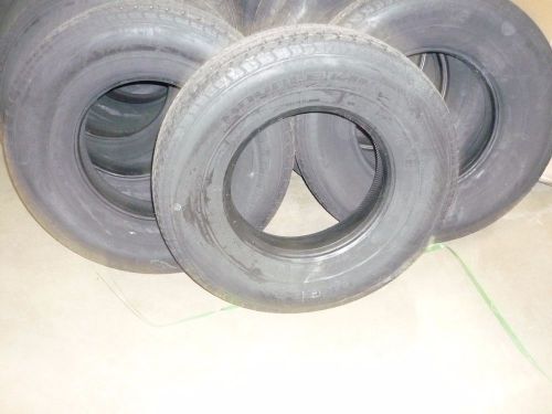 12-new trailer tires, 235/80r16 e, double king, 3520 load capacity