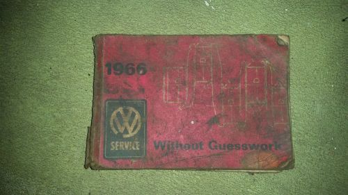 1966 vw without guesswork manual