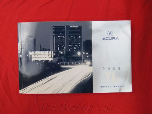 2003 acura tl owners manual