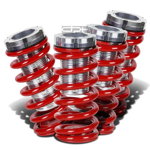 For 97-01 mit mirage 4g adjustable scaled coilover red coil springs 0-3&#034; drop