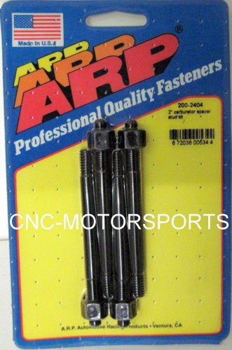 Arp carb stud kit 200-2404 2" spacer 5/16 oal 3.700 black oxide qty 4