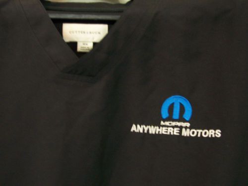 Mopar black medium pull over windshirt wind breaker chrysler plymouth dodge