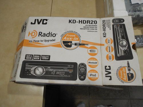 Jvc kd-hdr20 sat radio mp3 cd blue tooth i pod adapter