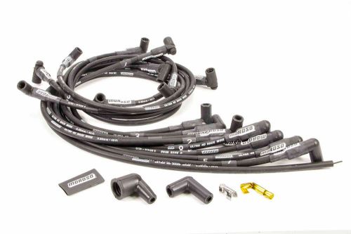 Moroso ultra 40 spark plug wire set spiral core 8.65 mm black sbc p/n 73709
