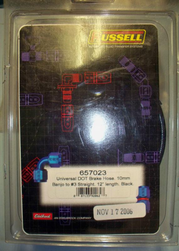 2 russell universal brake line assembly 657023