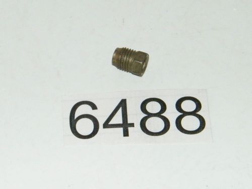 Inverted flare plug 3/8 - 24 steel uses ?