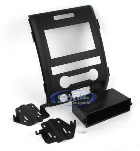 Scosche fd1438b single/double din installation dash kit for 2009-up ford f-150
