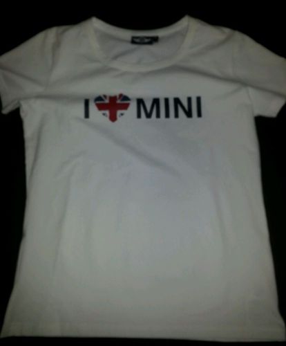 Mini cooper ladies&#039; i love mini t-shirt white xl