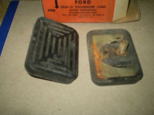 1949-50-51 ford pedal pads in box brake-clutch pair