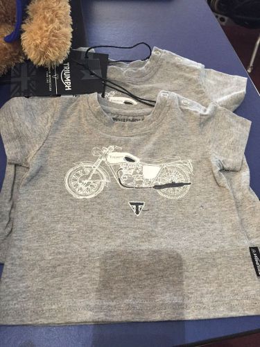 New triumph motorcycle infant t-shirt size 9/12 months
