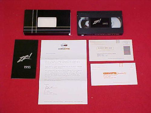 1995 corvette zr-1 zr1 original owners manual video chevy vette kit 95 vhs tape