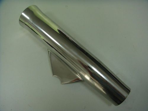 Fishing rod holder angeled and flared with liner-1/3"coped blade new style