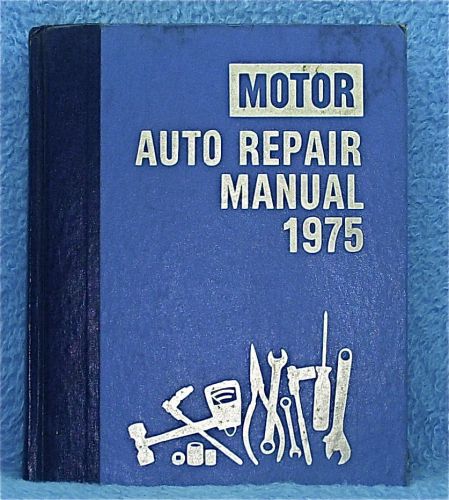 Motor auto repair manual 1969 - 1975  38th edition