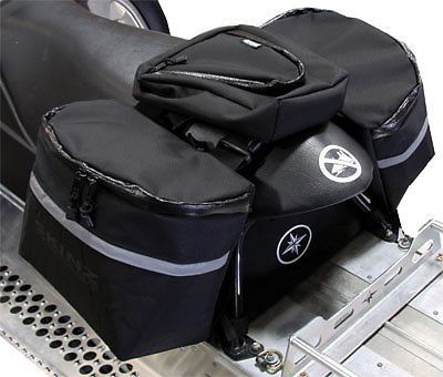 Skinz protective gear universal saddlebag black (usb100-bk)