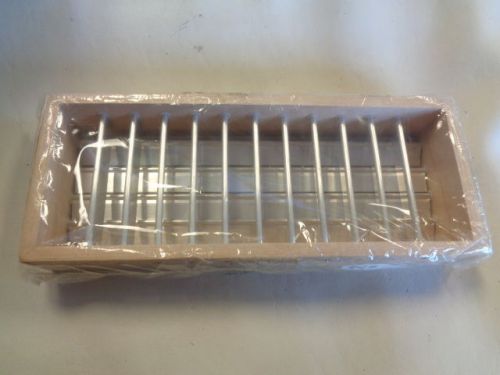 Baja air vent cover wood &amp; aluminum 10&#039; x 4&#034; marine boat