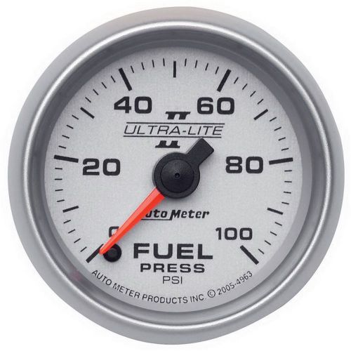 Autometer 4963 ultra-lite ii electric fuel pressure gauge