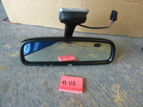 2003-2009 saab 9-3  9-5 oem rear view mirror with compass and dim homelink  #118