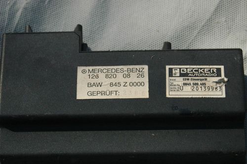 1986-1988 mercedes 420sel becker anti-theft control unit #1268200826 oem nice!