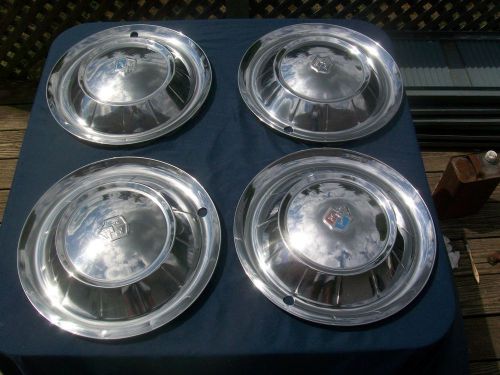 1954 plymouth hubcaps set of 4 no reserve