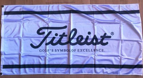 Golf excellence flag banner sign 4x2 feet new! title white