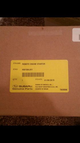 2015-16 genuine subaru legacy/outback remote start kit key turn