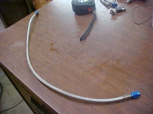 Used 24" x 3an braided line w/ fittings for nos fogger nozzle n20 nitrous oxide