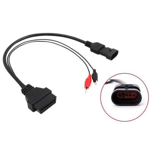 Obd2 3 pin to 16 pin diagnostic adapter connector cable for fiat lancia alfa