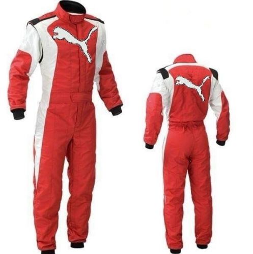 Puma 3 layers kart racing cordura fabric suit overall red white