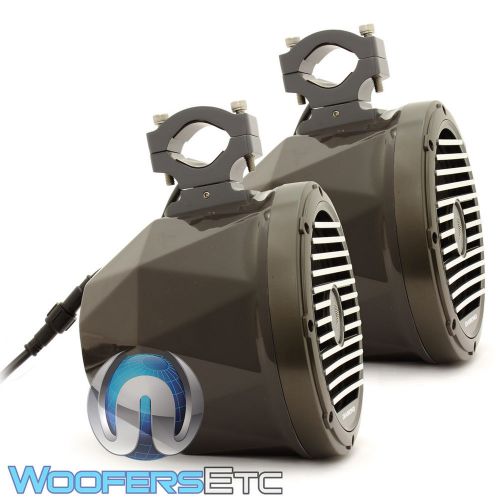 Diamond audio hxm8podg gray 8&#034; marine boat tower pod motorsports speakers new