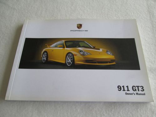 2004 porsche 911 gt3 owner's manual 996 gt-3 us drivers operating instruct book