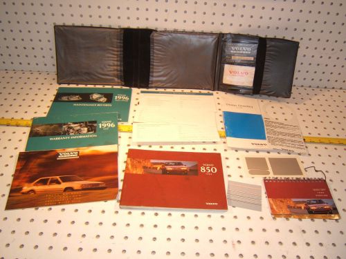 Volvo 1996 850 owners&#039;s oem 1 set of 12 manuals/ papers volvo black 1 pouch